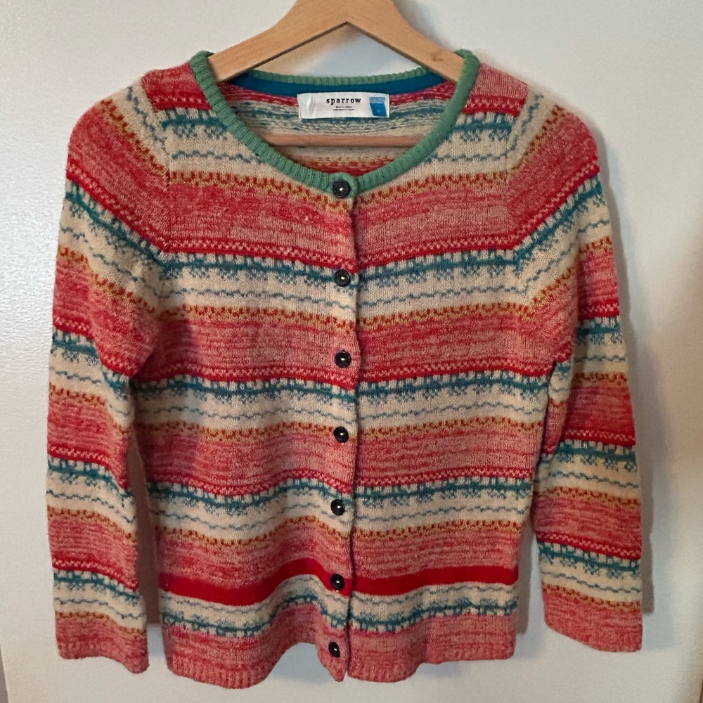 Anthroplogie Striped Crop Cardigan